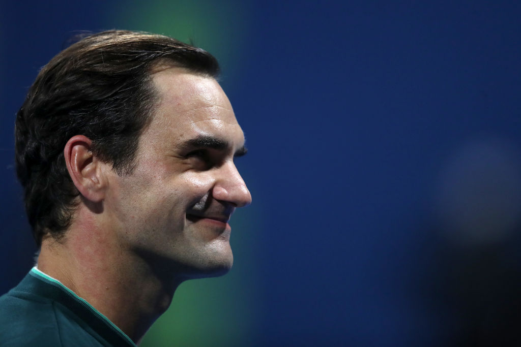 Roger Federer a Doha dopo il rientro vincente