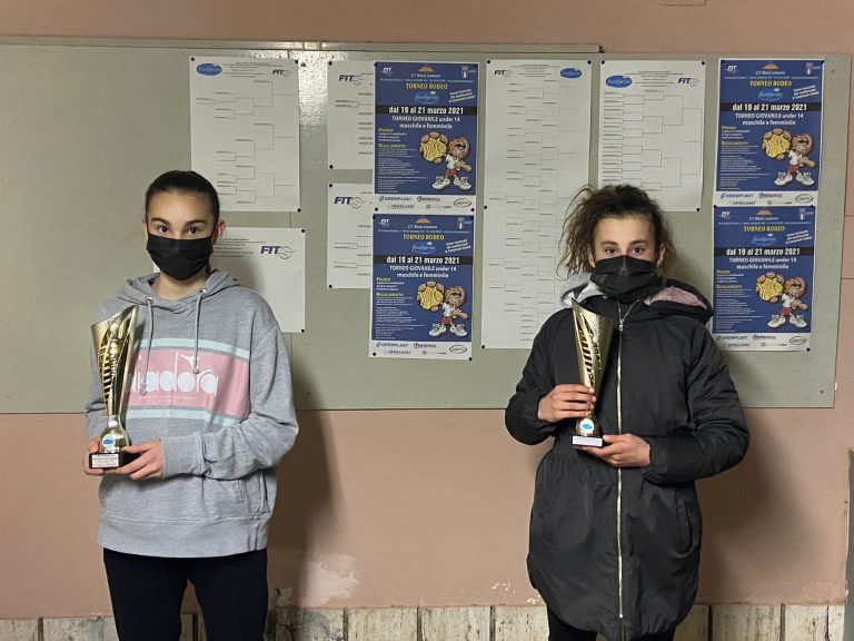 Trofeo Fiordiprimi under 14: la premiazione di Sofia Cilibic e Sara Aber