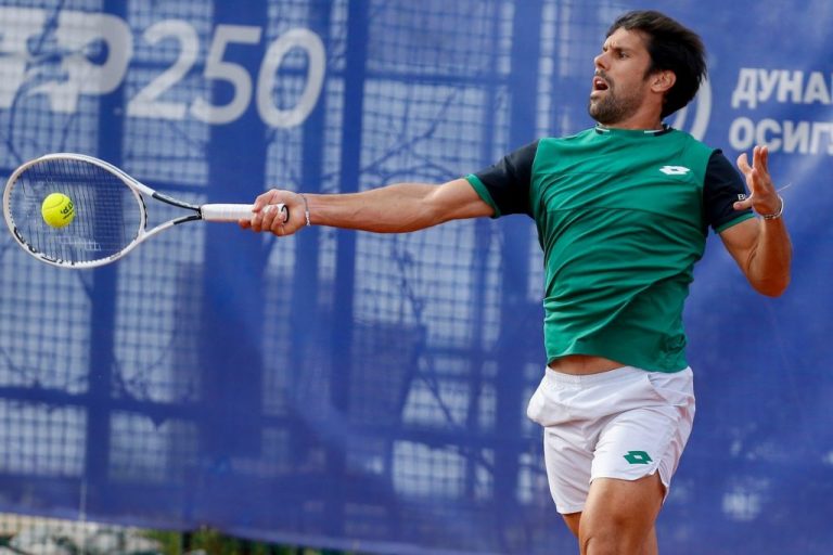 Federico Gaio in azione a Belgrado