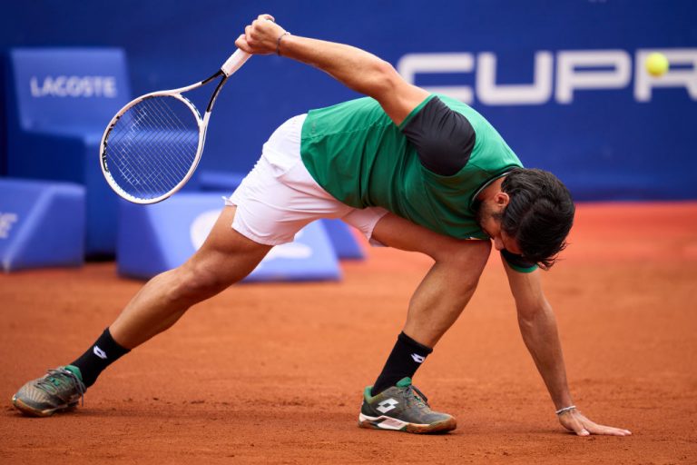 Federico Gaio dopo una scivolata