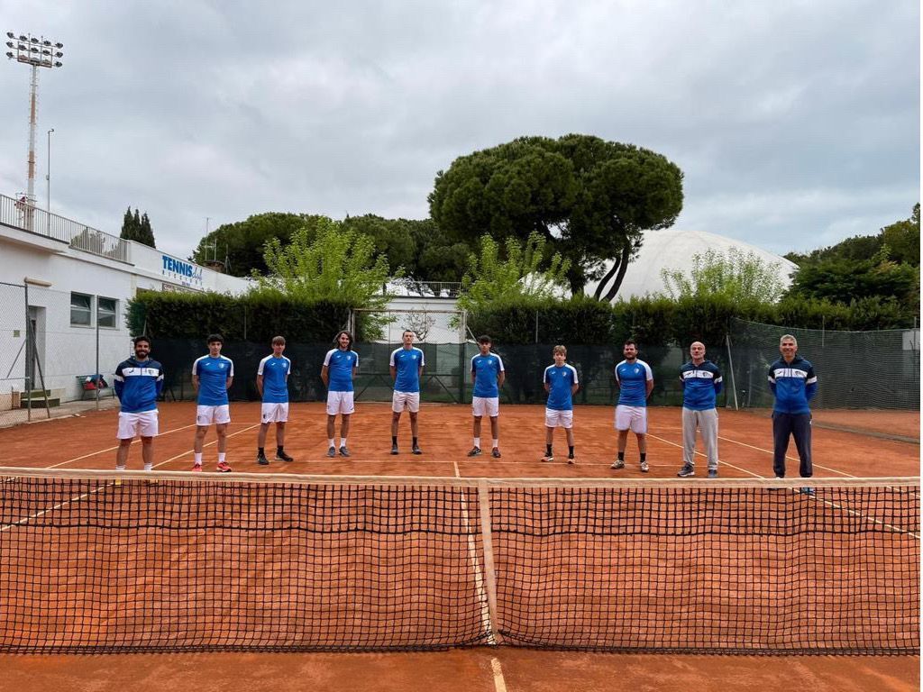 La formazione di serie C maschile del Tennis Club Riccione