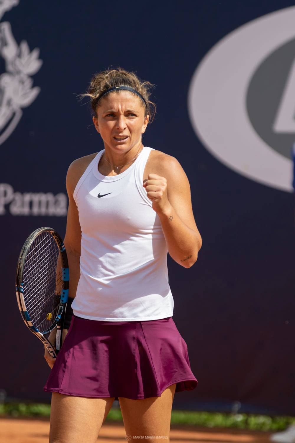 Sara Errani, quarti di lotta e coraggio a Parma