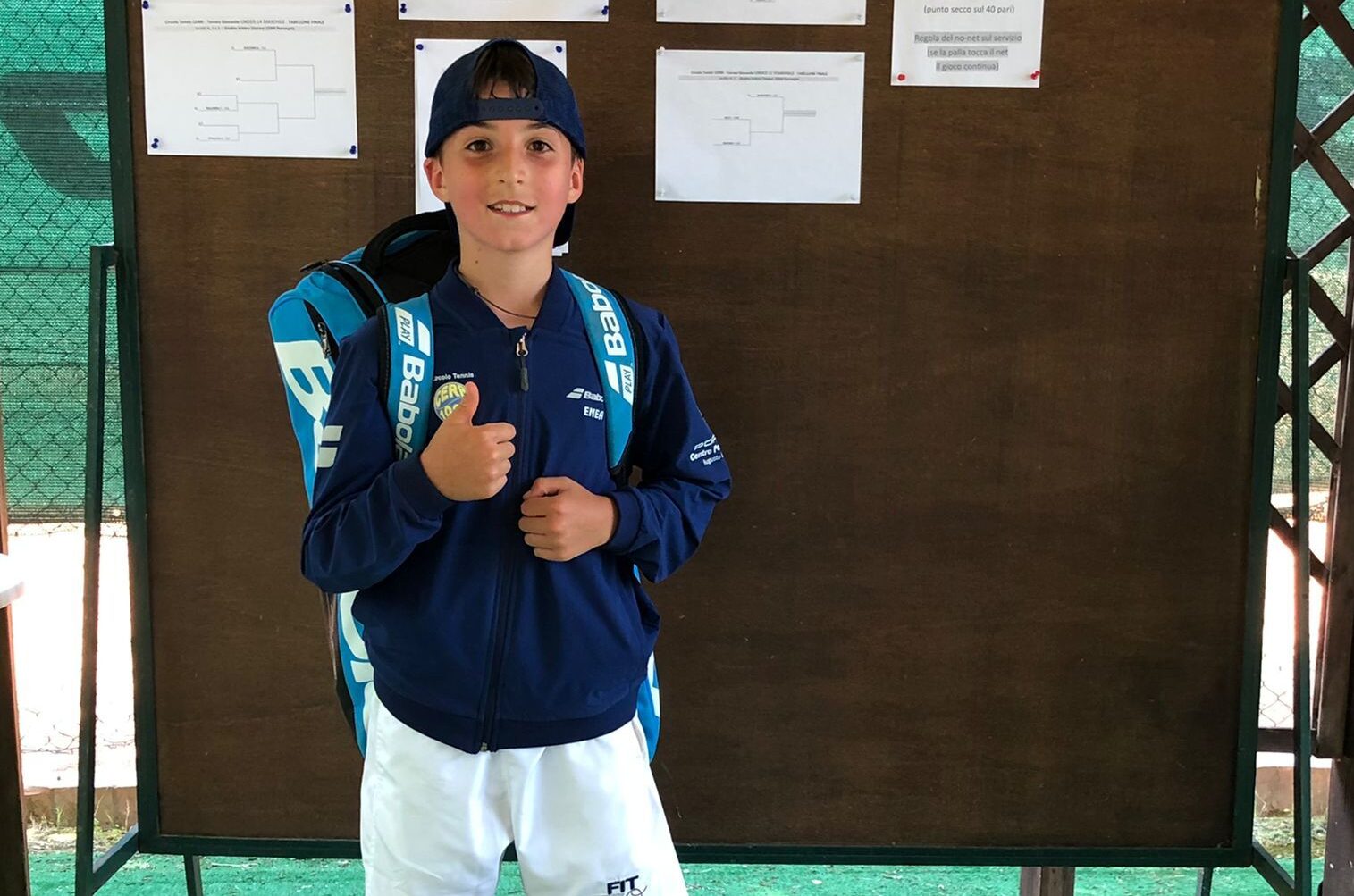 Torneo giovanile Ct Cerri, Enea Sabatini brilla sui campi di casa