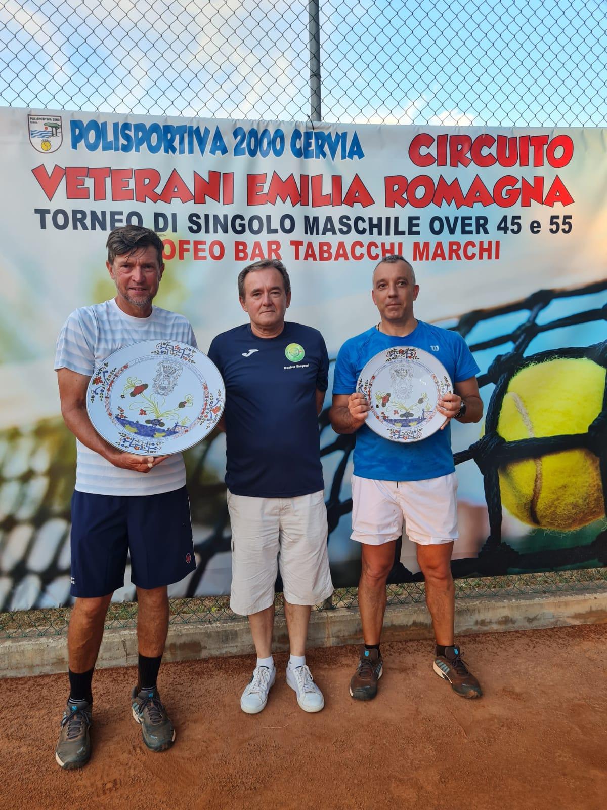Torneo Veterani alla Polisportiva 2000 Cervia: vincono Pambianco e Falcone