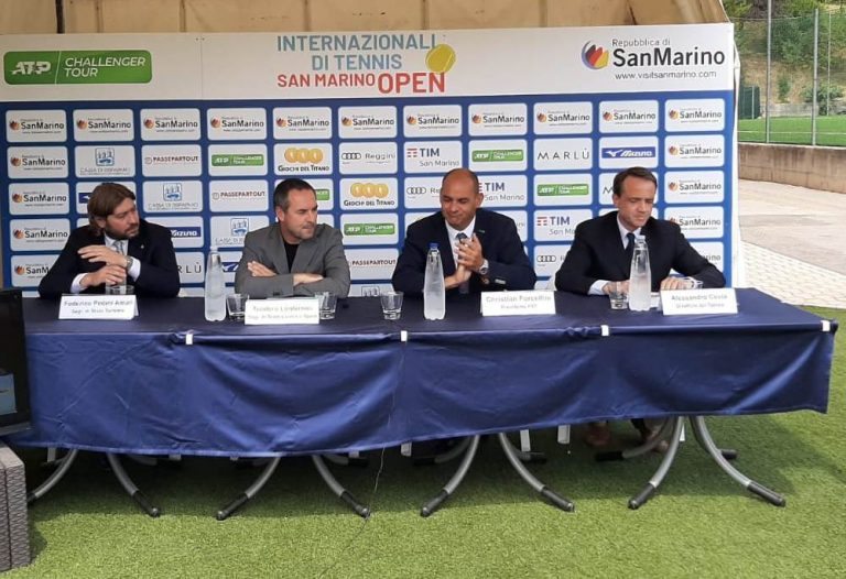 La conferenza stampa di presentazione degli Internazionali di tennis San Marino Open
