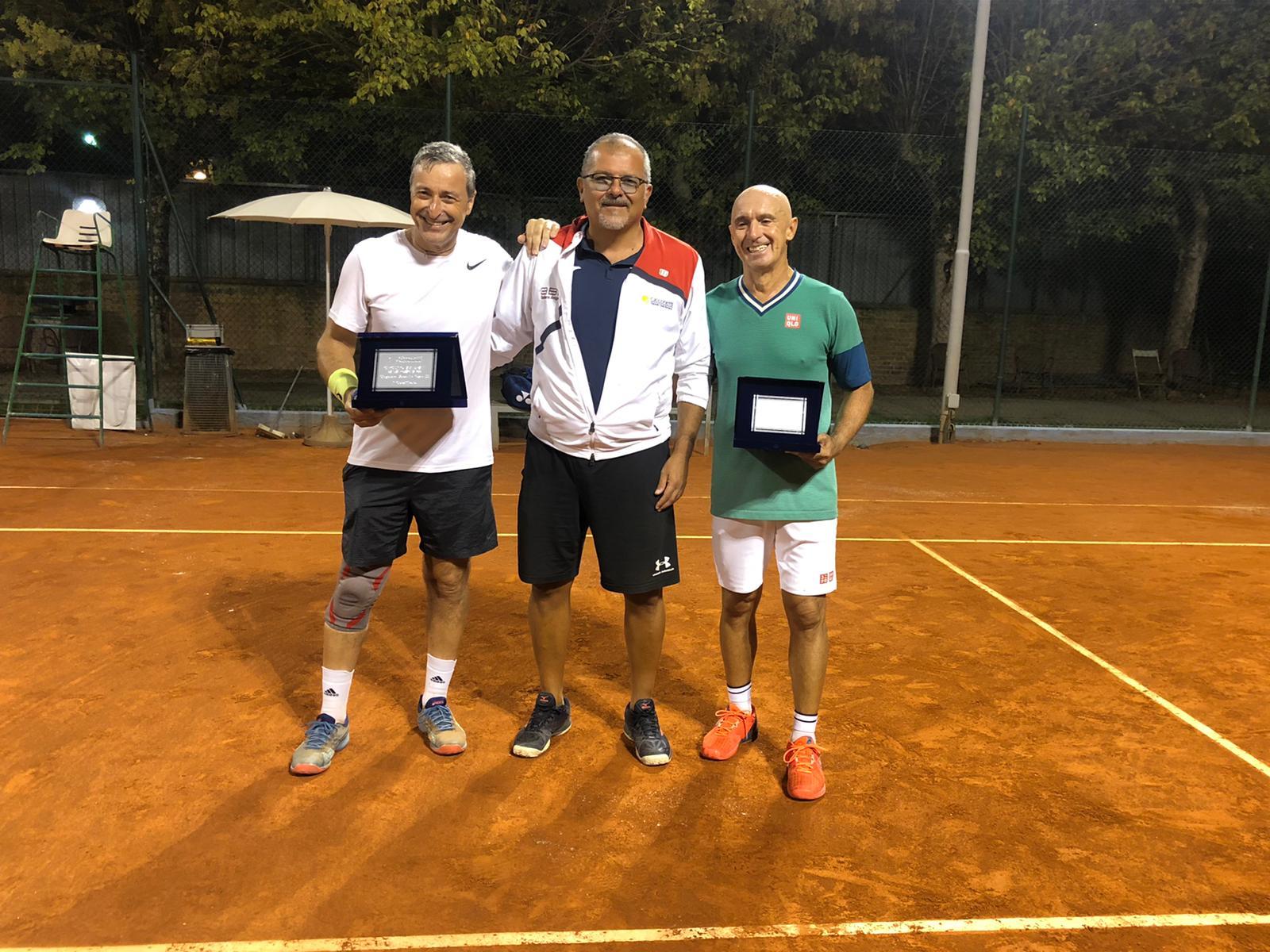 Leonardo Bertozzi ed Andrea Travaglini super Veterani al Circolo Tennis Cicconetti