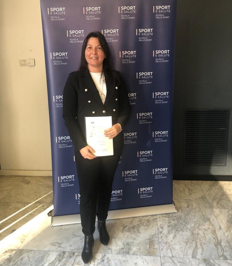 Federica Cerri appena diplomata tecnica nazionale a Roma