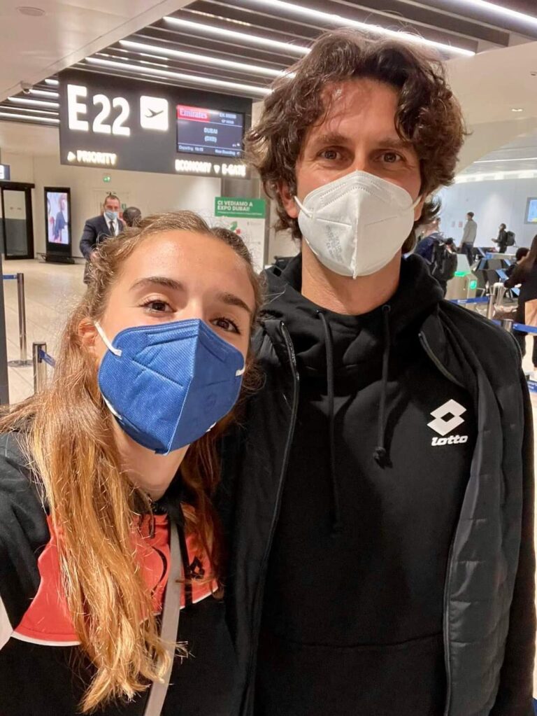 Lucia Bronzetti e coach Francesco Piccari