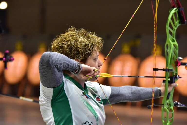 Marcella Tonioli sulla linea di tiro a RiminiFiera