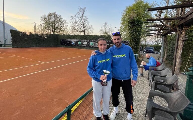 Clara Marzocchi con il tecnico Riccardo Venturini