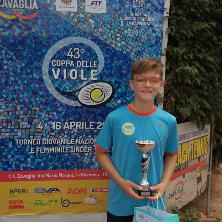 Daniele Longo, vincitore della Coppa delle Viole under 12