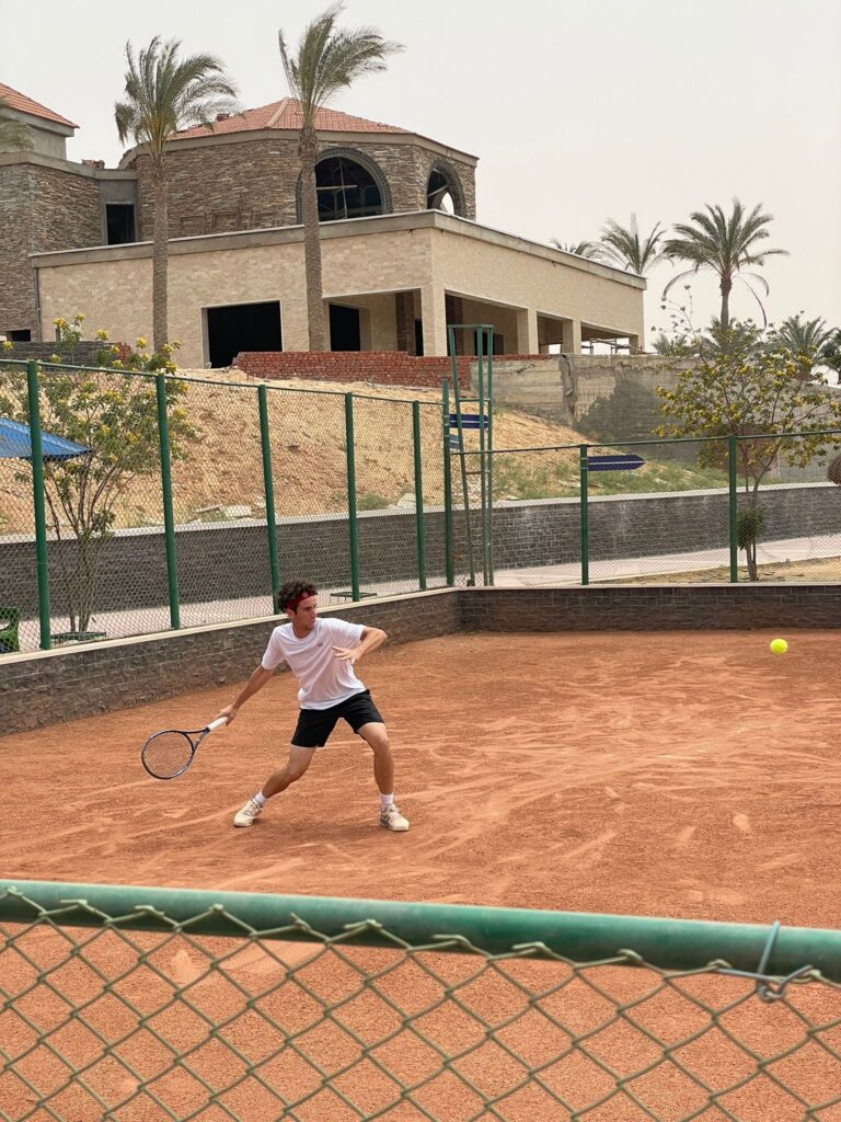 Manuel Mazza in azione al Cairo