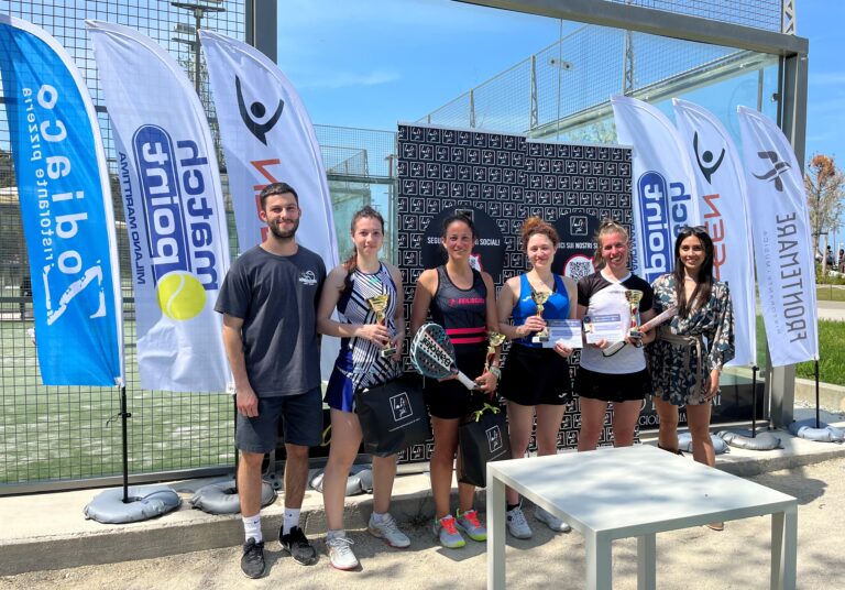 La premiazione del torneo femminile al Sun Padel Rimini