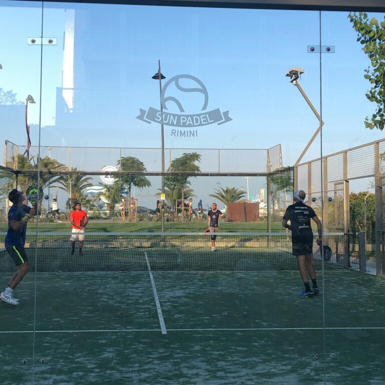 Uno dei campi del Sun Padel Rimini