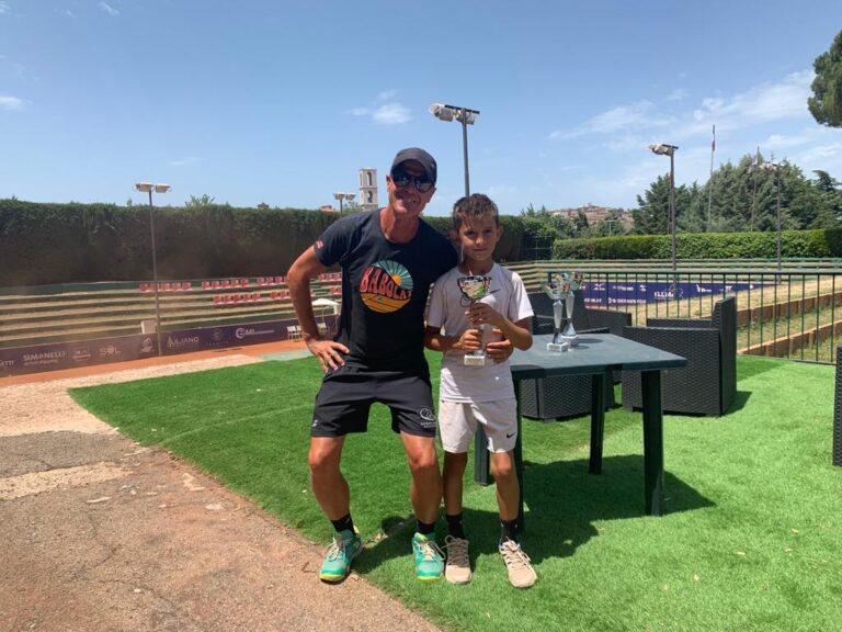 Coach Pat Remondegui con Leonardo Satta a Perugia