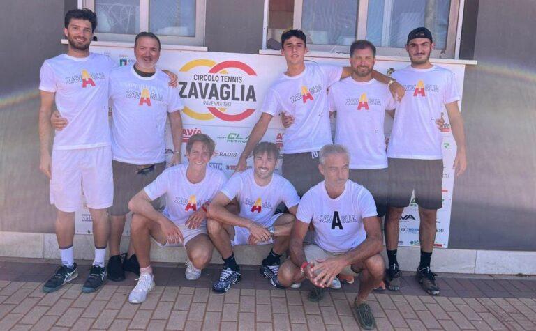 I festeggiamenti per la promozione in A2 del Ct Zavaglia Ravenna