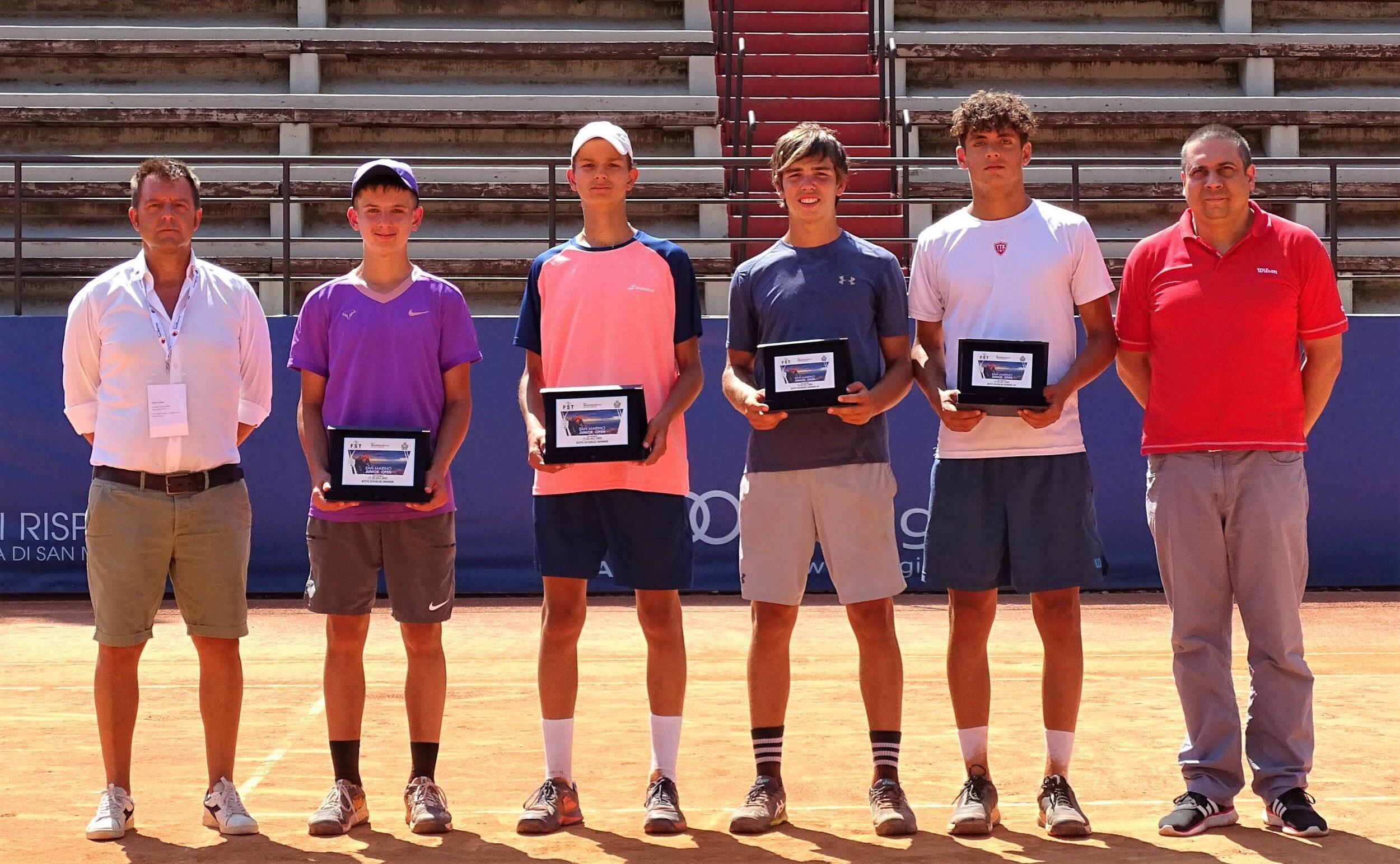 San Marino Junior Open: vola in finale Mattia Ricci, assegnati i titoli del doppio