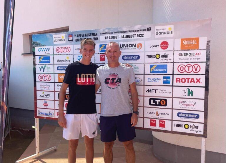 Carlo Alberto Caniato con coach Alberto Casadei