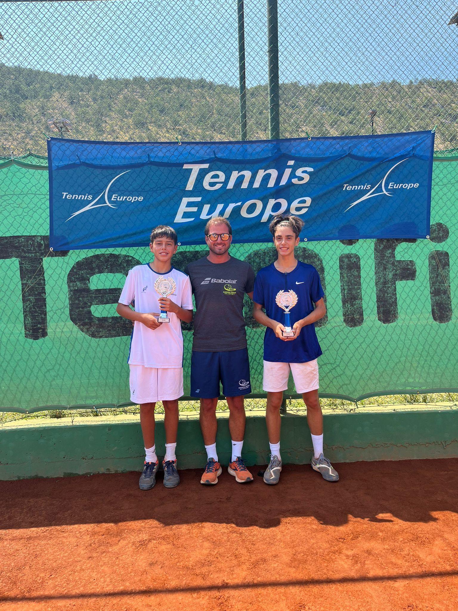 Tennis Europe Under 14 di Podgorica: Satta e Paci trionfano nel doppio