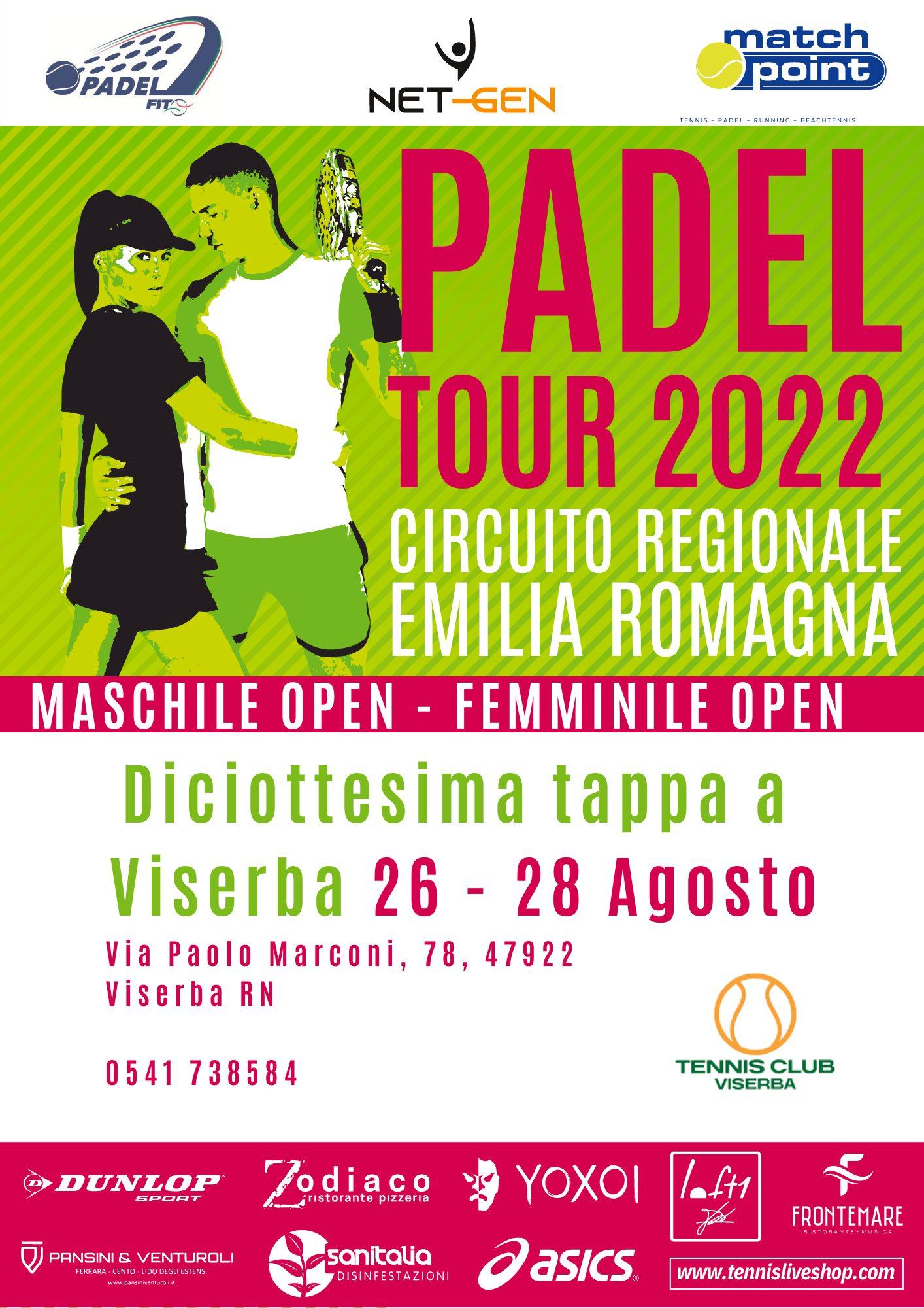 Riparte il ‘Padel Tour’ con il torneo Open maschile e femminile a Viserba