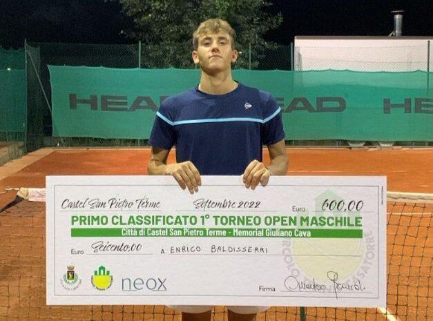 Enrico Baldisserri premiato nel torneo Open del Ct Casatorre