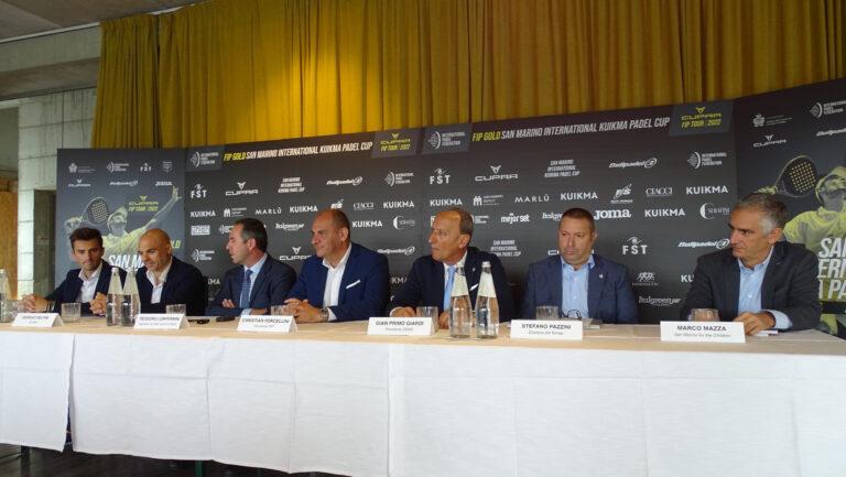 conferenza stampa presentazione San Marino International Padel Cup