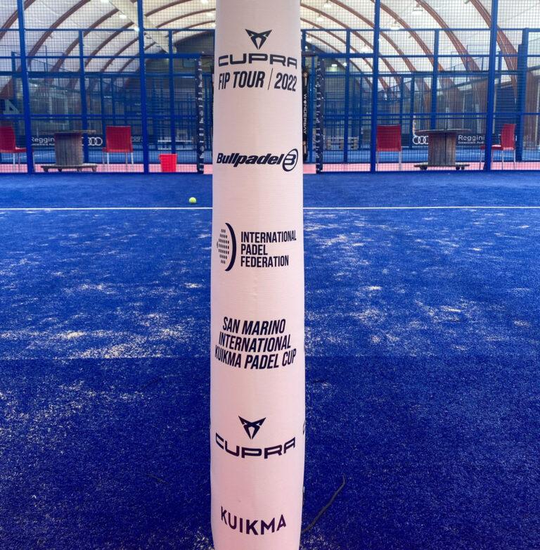 I campi del Wonderbay brandizzati per la San Marino International Kuikma Padel Cup