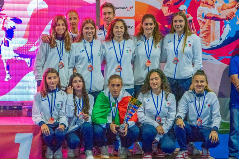Nazionale juniores padel bronzo Europei