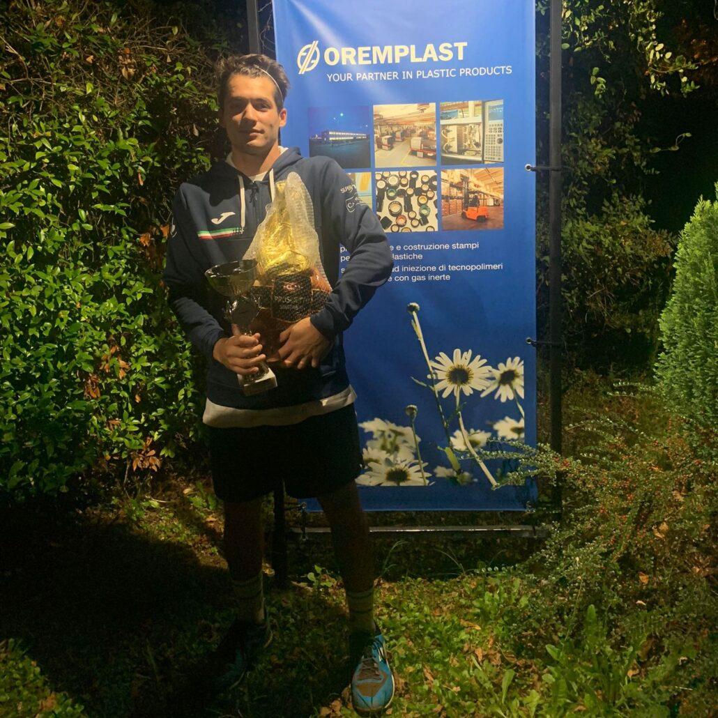 Luca Degiovanni, vincitore del torneo Rodeo di terza categoria a Massa Lombarda