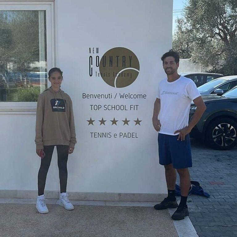 Crystal Aratari con coach Martin Torretta a Bari