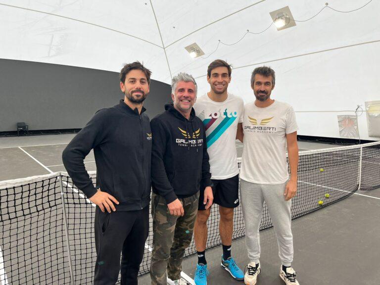 Enrico Dalla Valle con i coach Martin Torretta, Giorgio Galimberti e Igor Gaudi a Cattolica