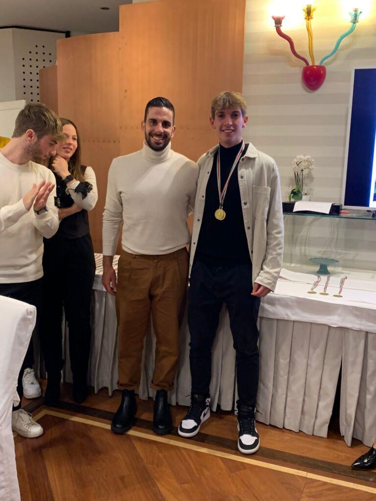 Giacomo Polidori premia Jacopo Antonelli