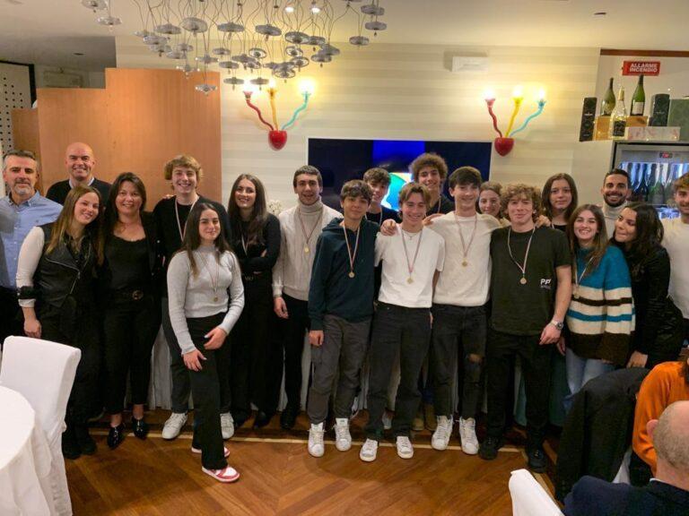 I giovani ed i tecnici del Tennis Club Riccione