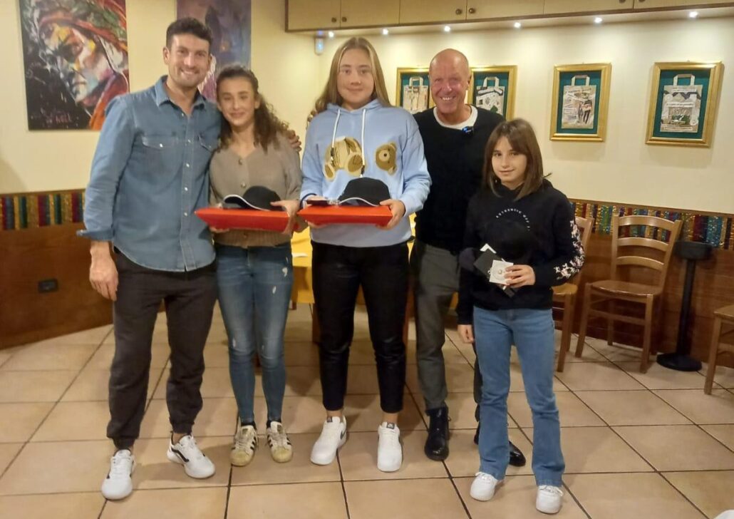 La premiazione delle Under 14 campionesse d'Italia