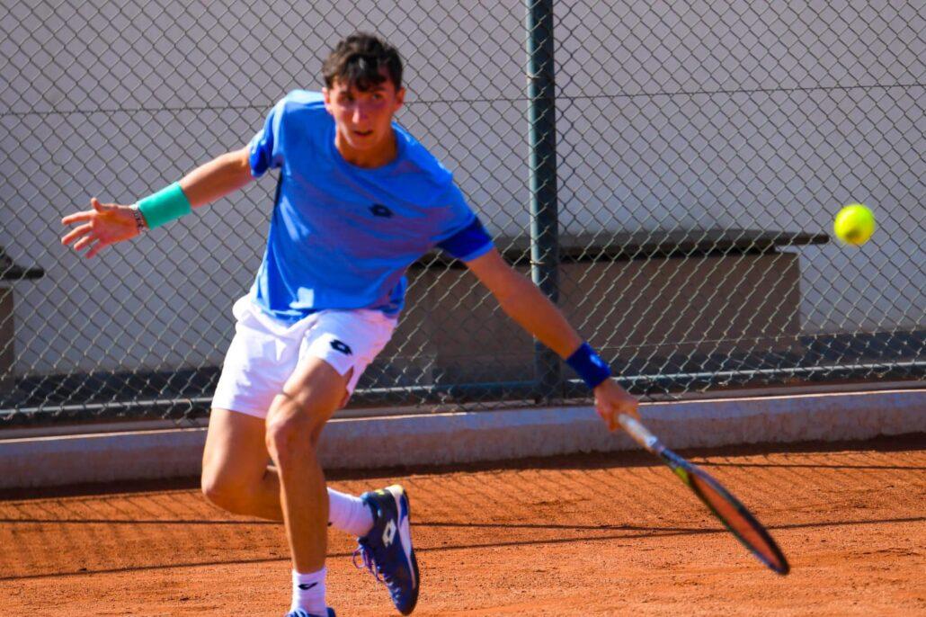 Federico Bondioli in azione al Cairo Junior Tour
