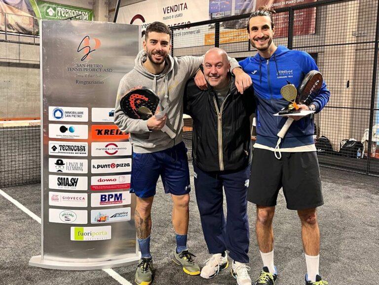 Federico Galli e Pietro Conti con coach Antonio Mami