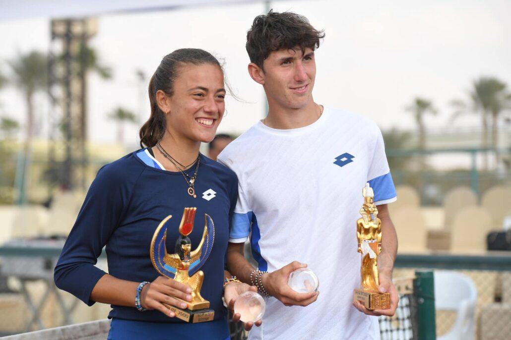 Federica Urgesi e Federico Bondioli vincitori del torneo Junior Tour al Cairo