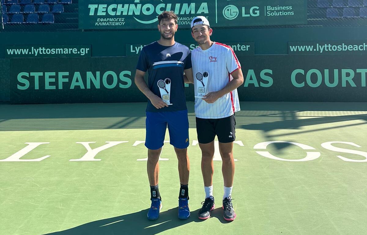 Andrea Picchione trionfa in doppio con l’ecuadoregno Andrade nell’Itf di Heraklion