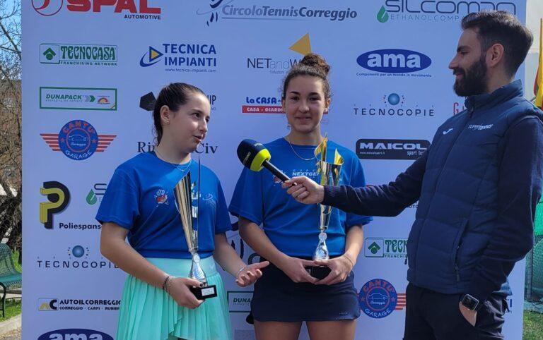 Super Next Gen Correggio: Lavinia Guerresco e Anita Picchi intervistate con i trofei
