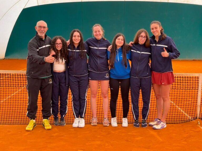 La squadra del Tc Viserba impegnata nella serie C femminile