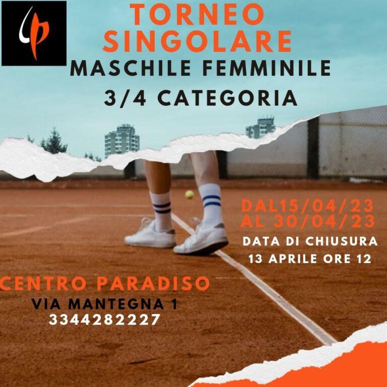 Locandina torneo 3ª categoria Centro Paradiso Cesenatico