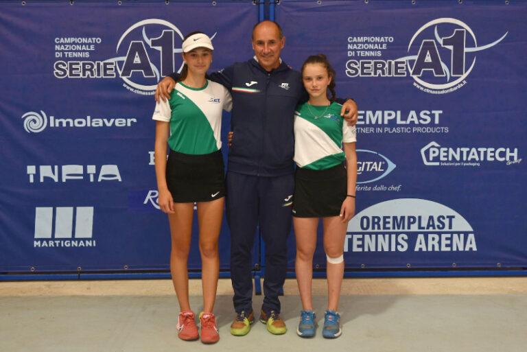 La squadra under 14 femminile del Circolo Tennis Massa Lombarda