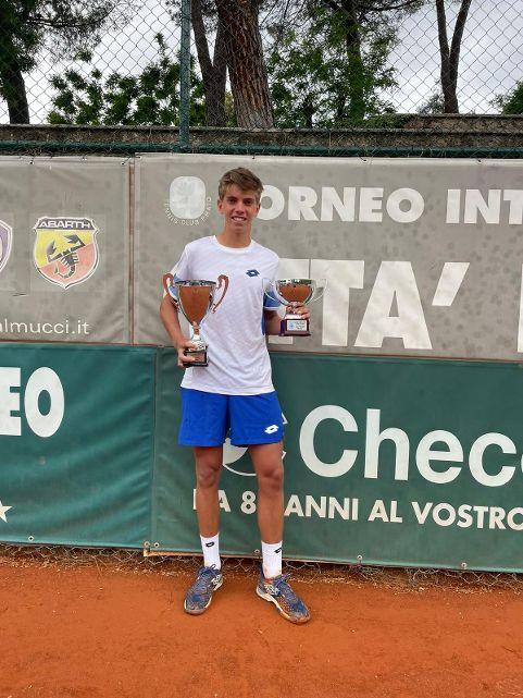 Strepitoso Caniato: batte il norvegese Kjaer e vince il classico Itf Junior di Prato