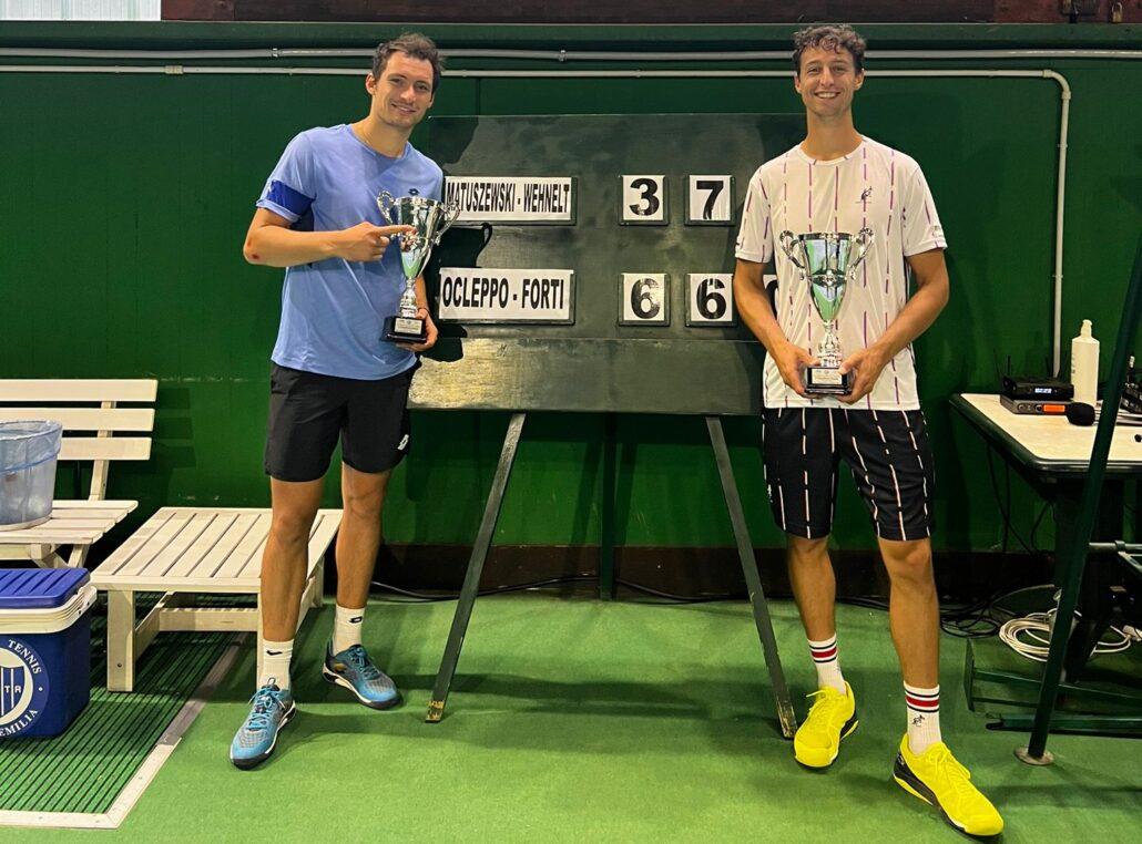 Julian Ocleppo e Francesco Forti celebrano il successo in doppio a Reggio Emilia