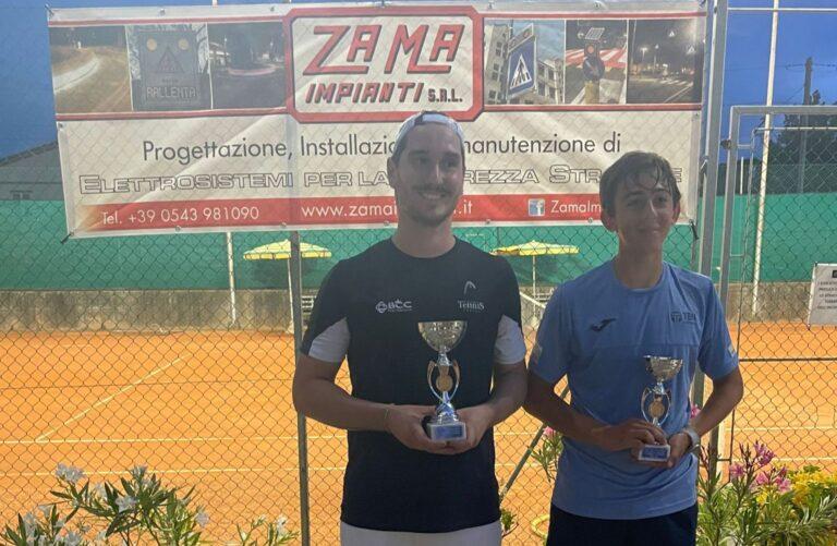 I finalisti del torneo al Centro Paradiso: Gian Marco Ricci e Federico Baldinini