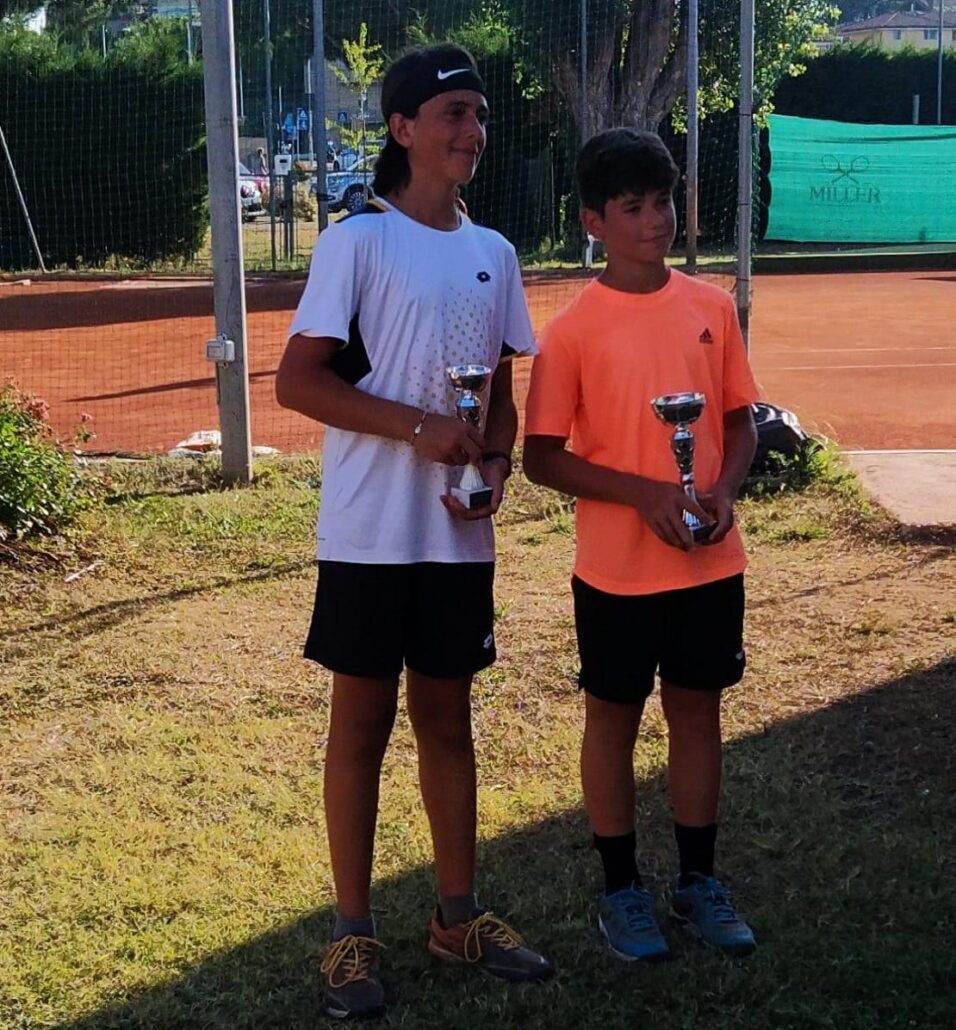 Premiazione under 14 maschile: Giulio Zamboni Campadelli e Francesco Muratori