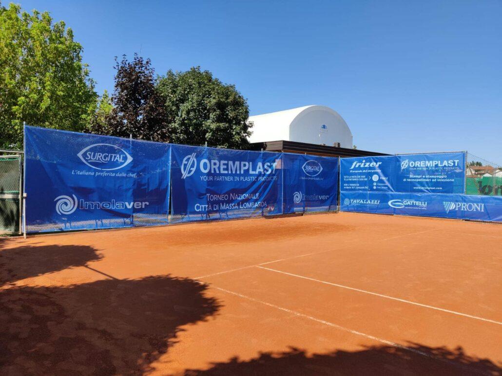 Il campo 1 del Circolo Tennis Massa Lombarda
