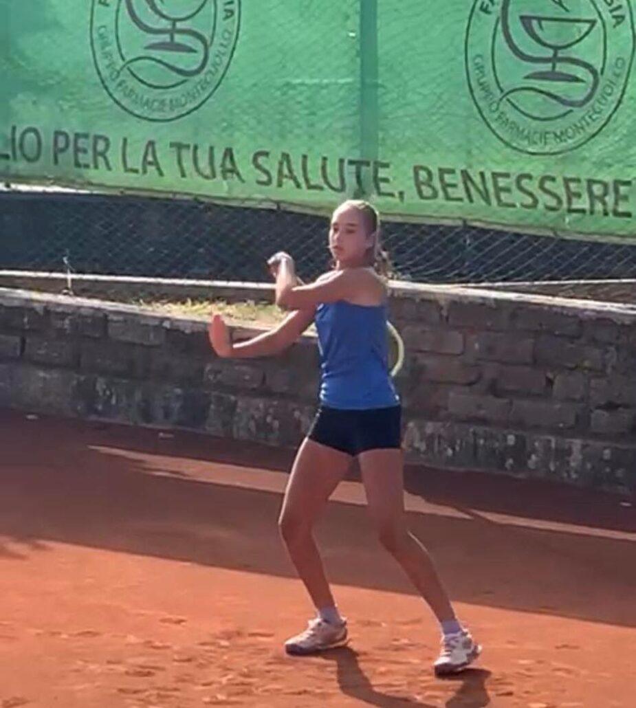 Crystal Aratari in azione ai Tricolori under 13