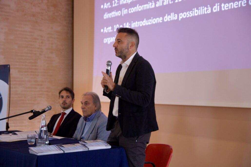 L'intervento di Andrea Ciani, presidente del Tennis Club Faenza