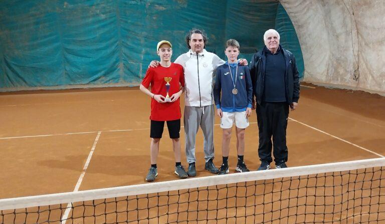 La premiazione del singolare maschile under 14 al Russi Sporting Club
